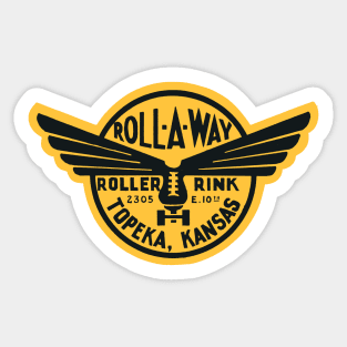 1950s Roll-A-Way Roller Skating Sticker